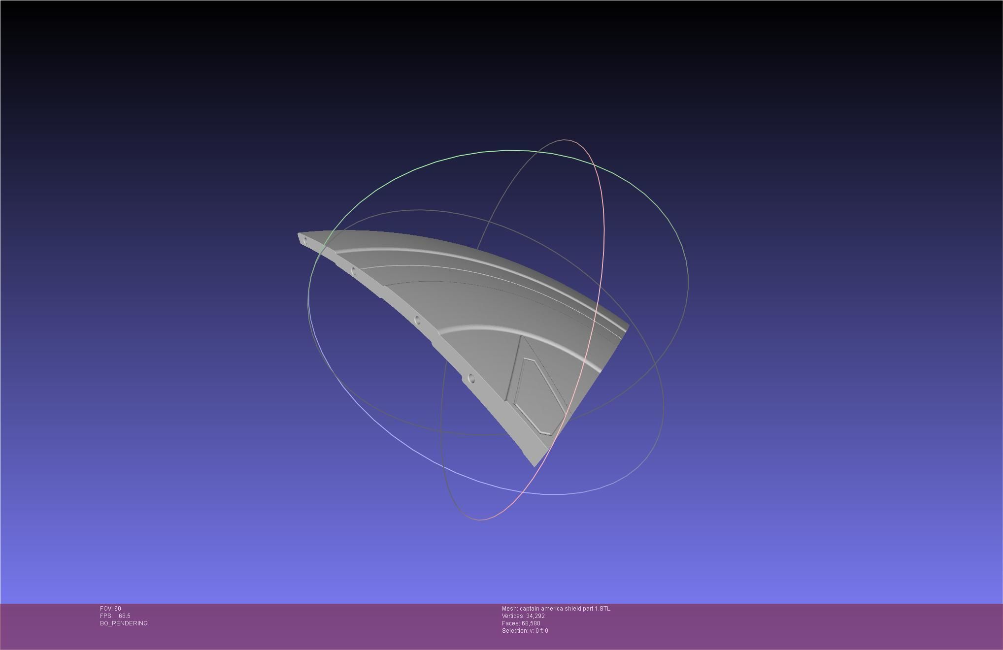 Captain America Shield Printable Assembly 3D print model_67