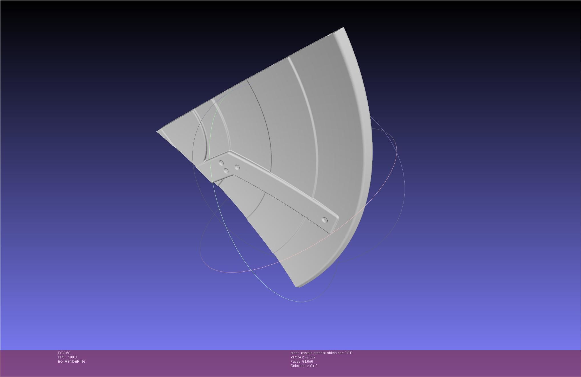 Captain America Shield Printable Assembly 3D print model_107