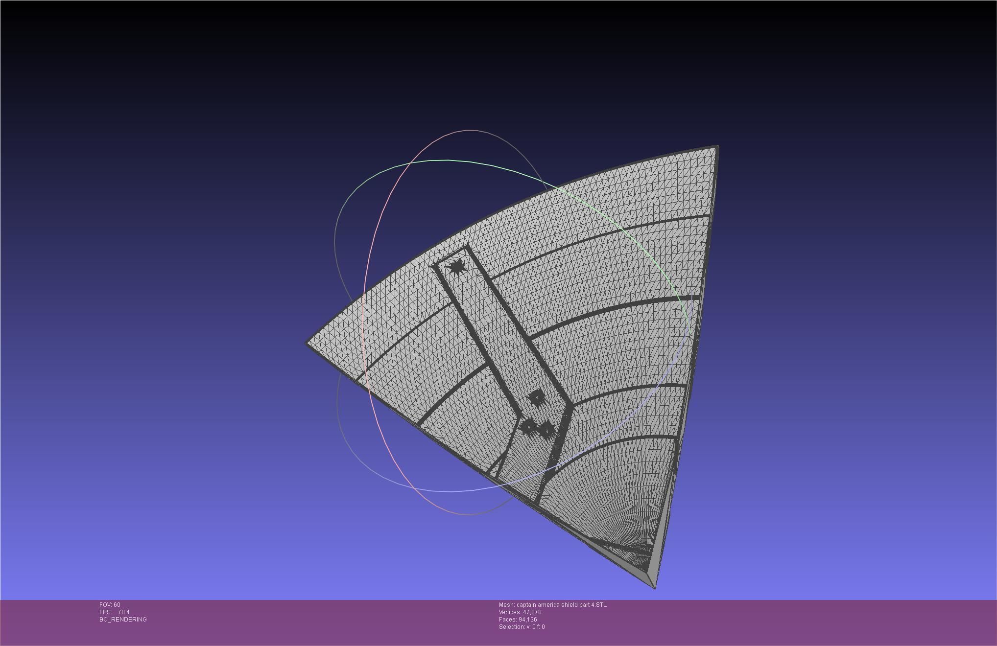 Captain America Shield Printable Assembly 3D print model_113