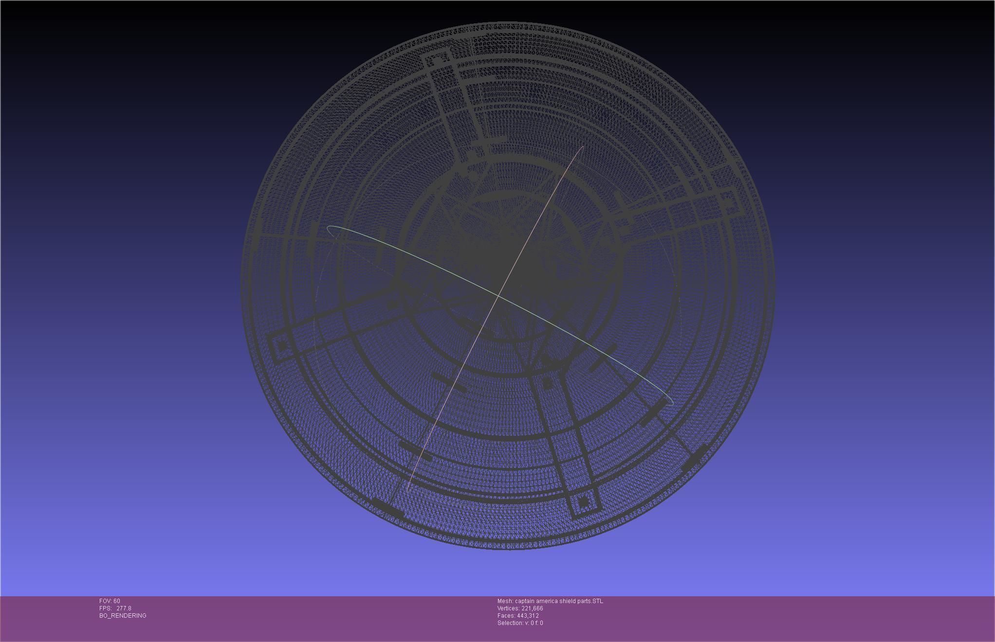 Captain America Shield Printable Assembly 3D print model_1