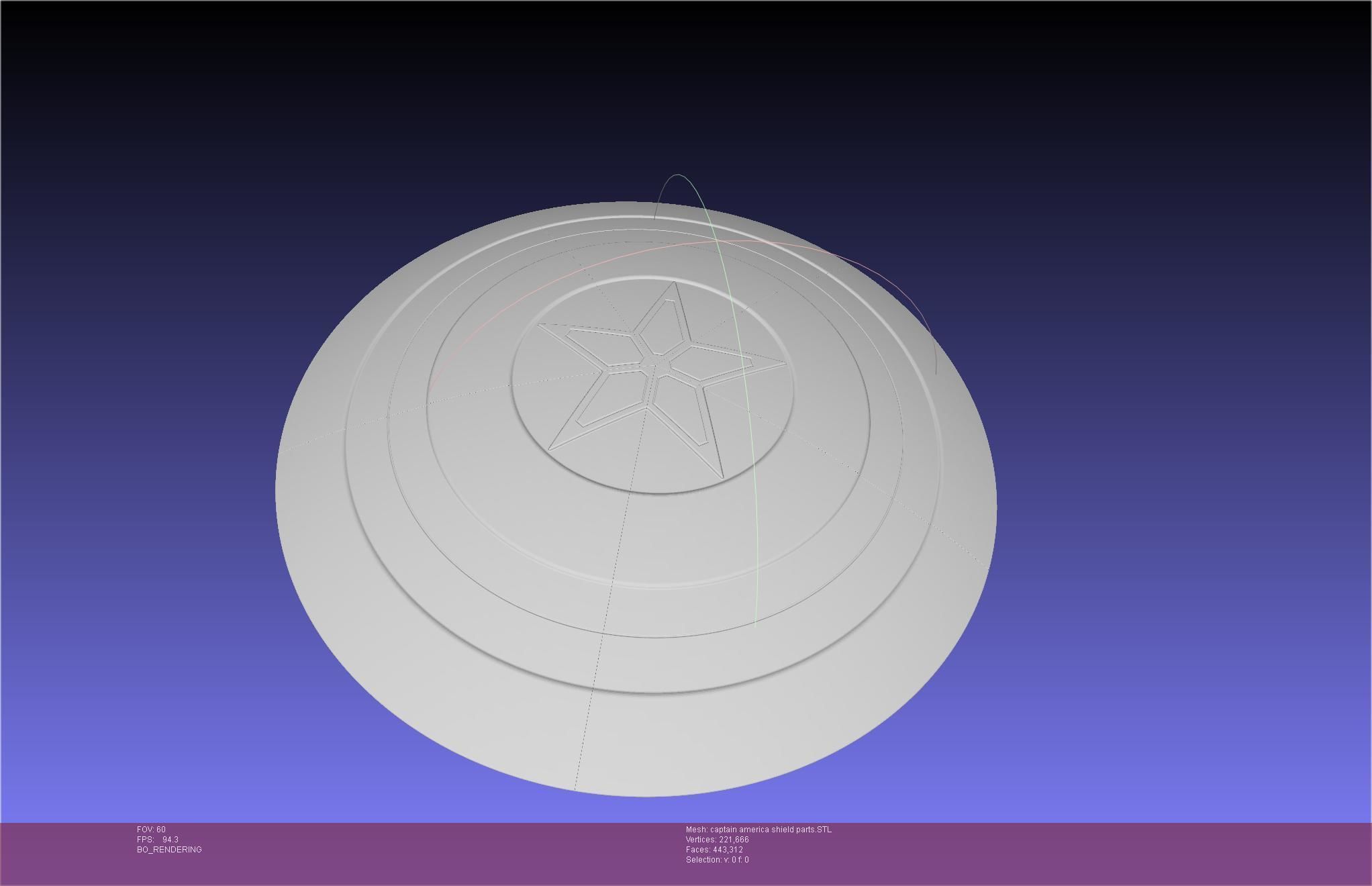 Captain America Shield Printable Assembly 3D print model_8