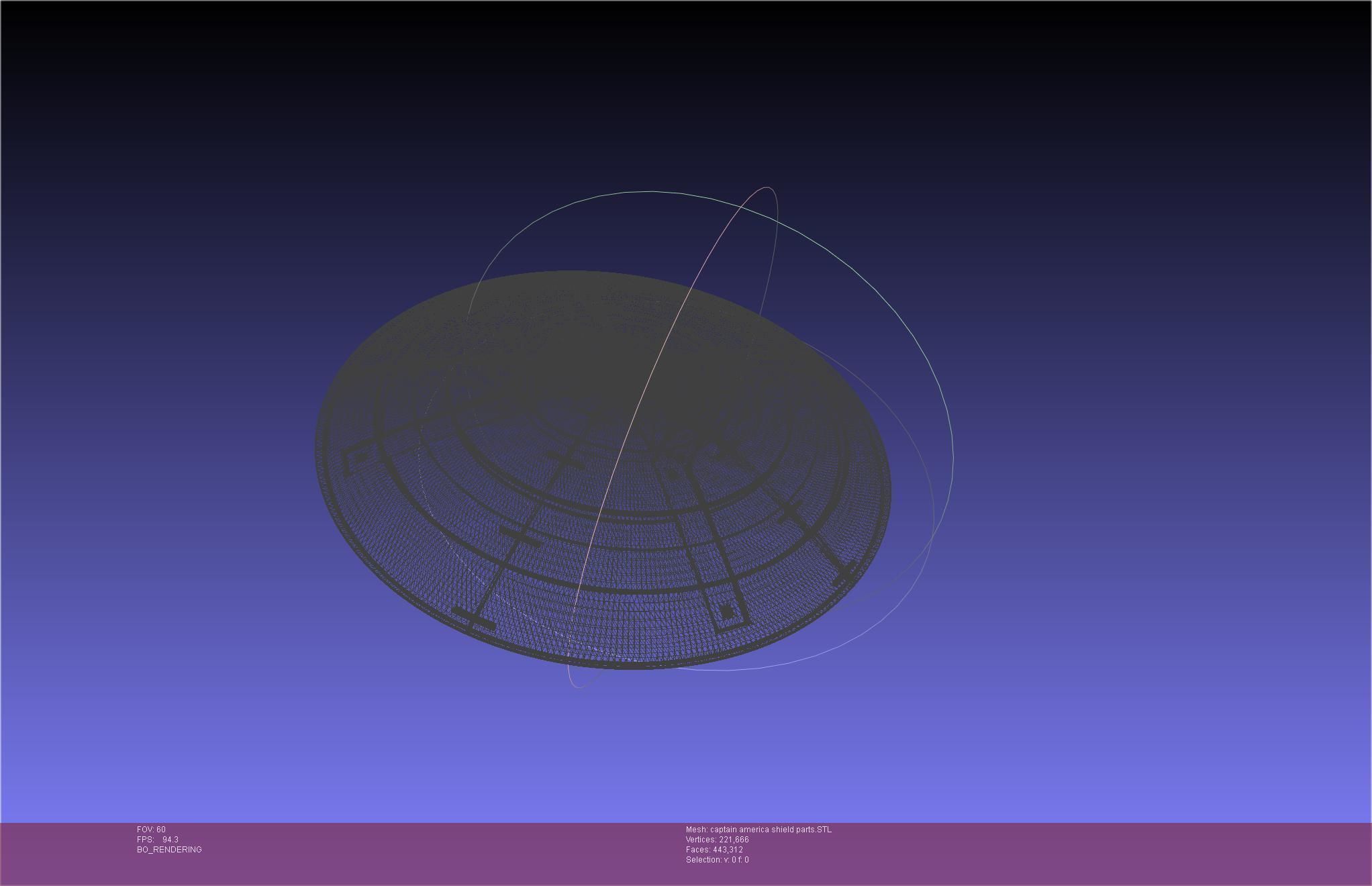 Captain America Shield Printable Assembly 3D print model_41