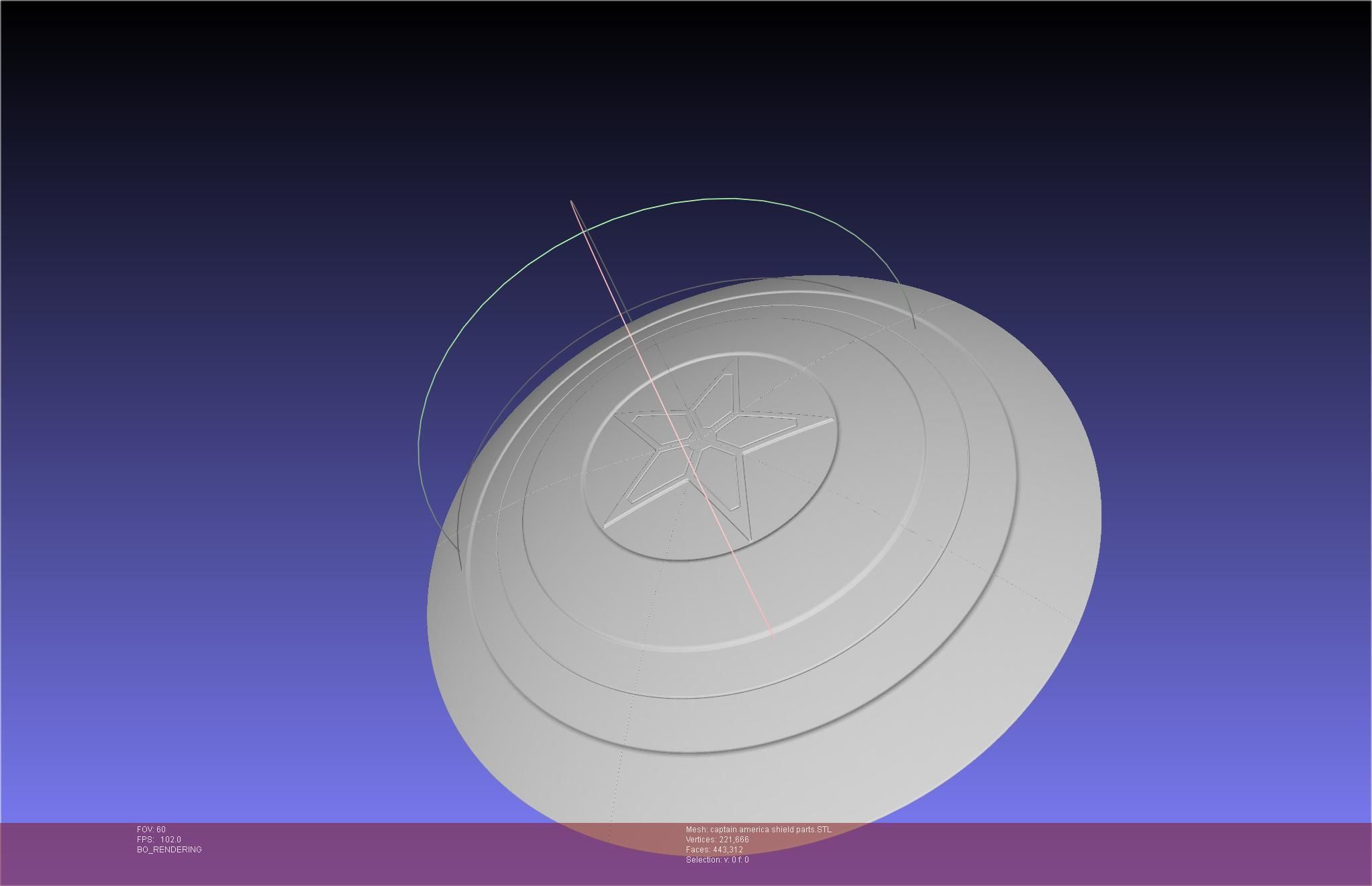 Captain America Shield Printable Assembly 3D print model_6