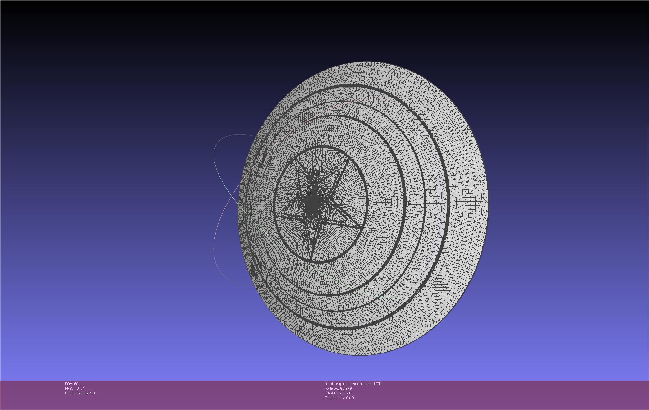 Captain America Shield Printable Assembly 3D print model_62