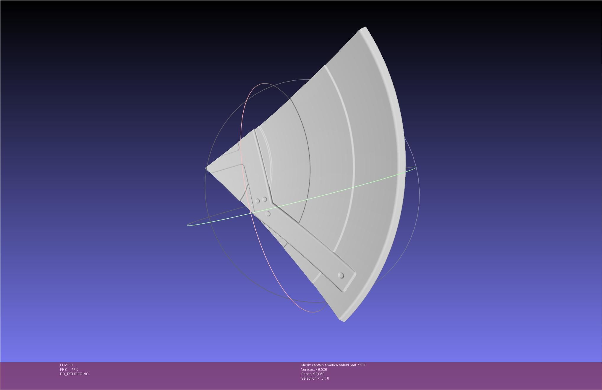 Captain America Shield Printable Assembly 3D print model_81