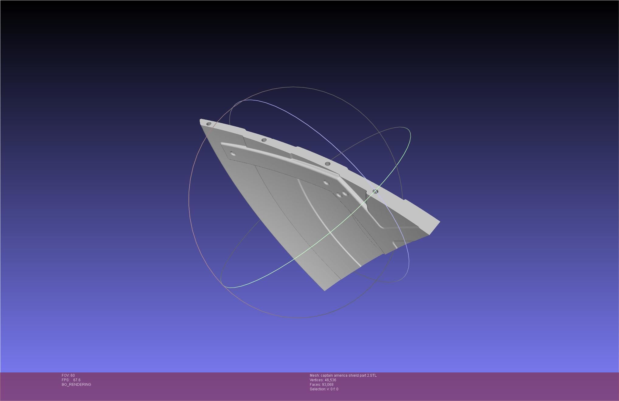 Captain America Shield Printable Assembly 3D print model_78