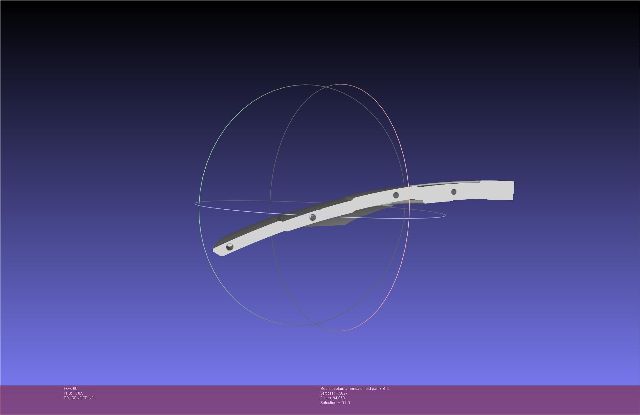 Captain America Shield Printable Assembly 3D print model_96