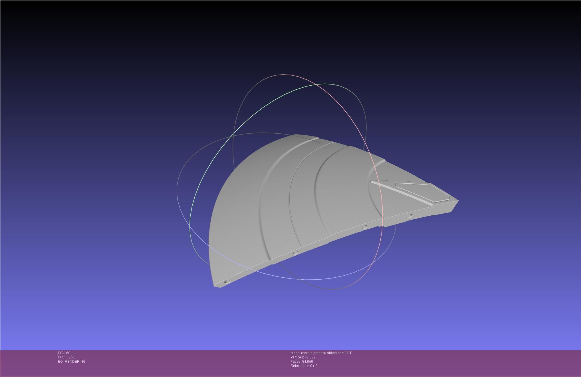 Captain America Shield Printable Assembly 3D print model_97