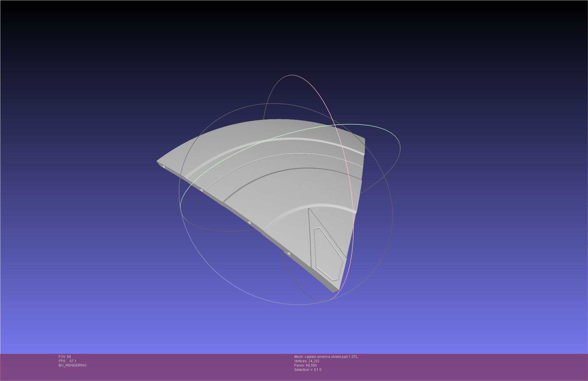 Captain America Shield Printable Assembly 3D print model_66