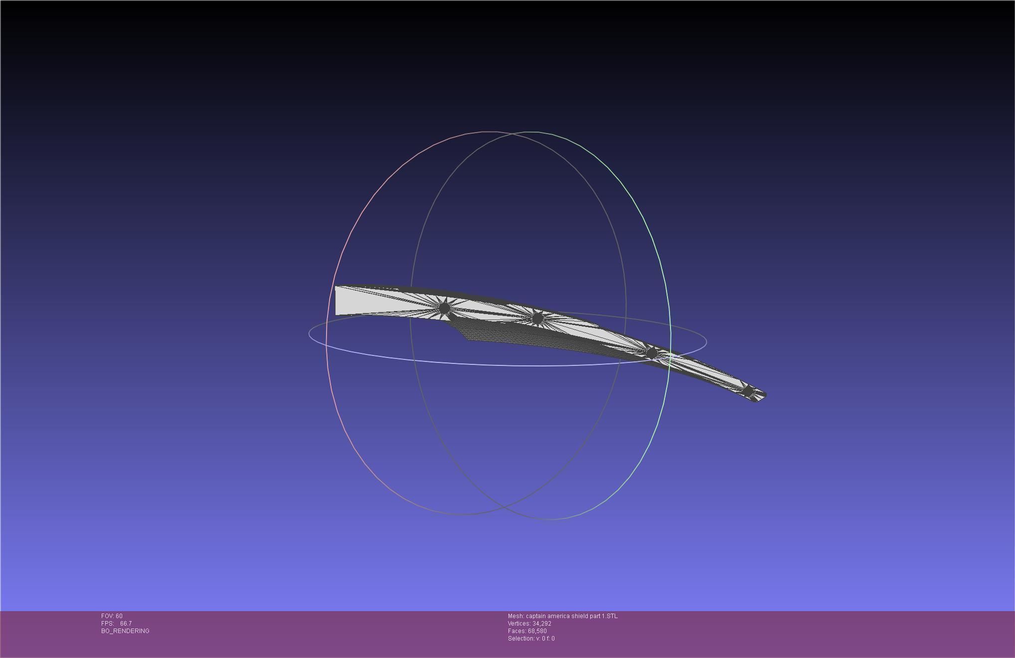 Captain America Shield Printable Assembly 3D print model_73