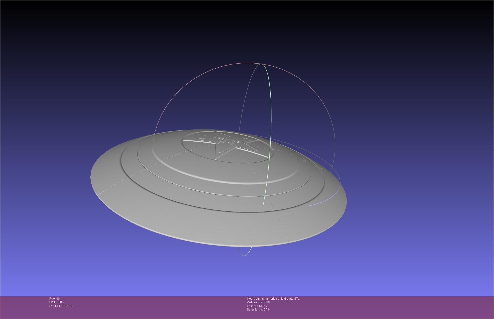 Captain America Shield Printable Assembly 3D print model_4