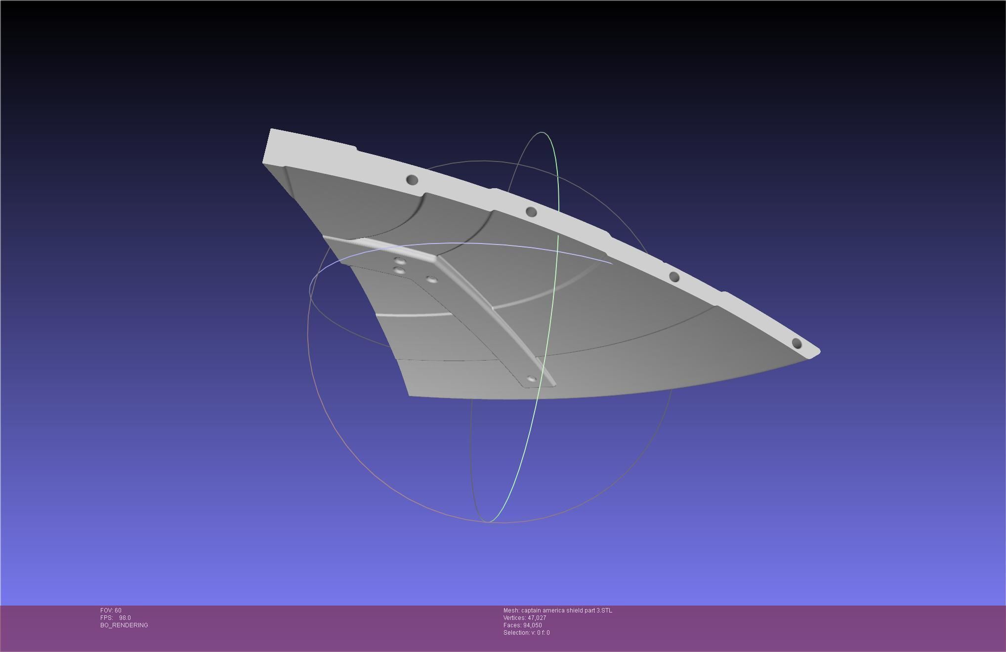 Captain America Shield Printable Assembly 3D print model_100