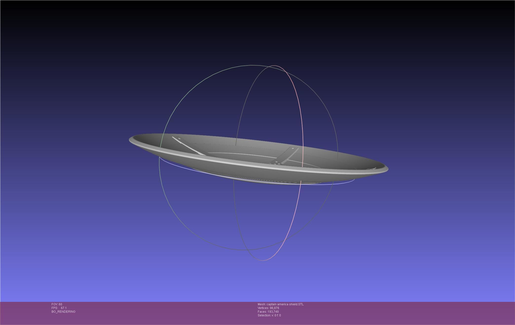 Captain America Shield Printable Assembly 3D print model_54