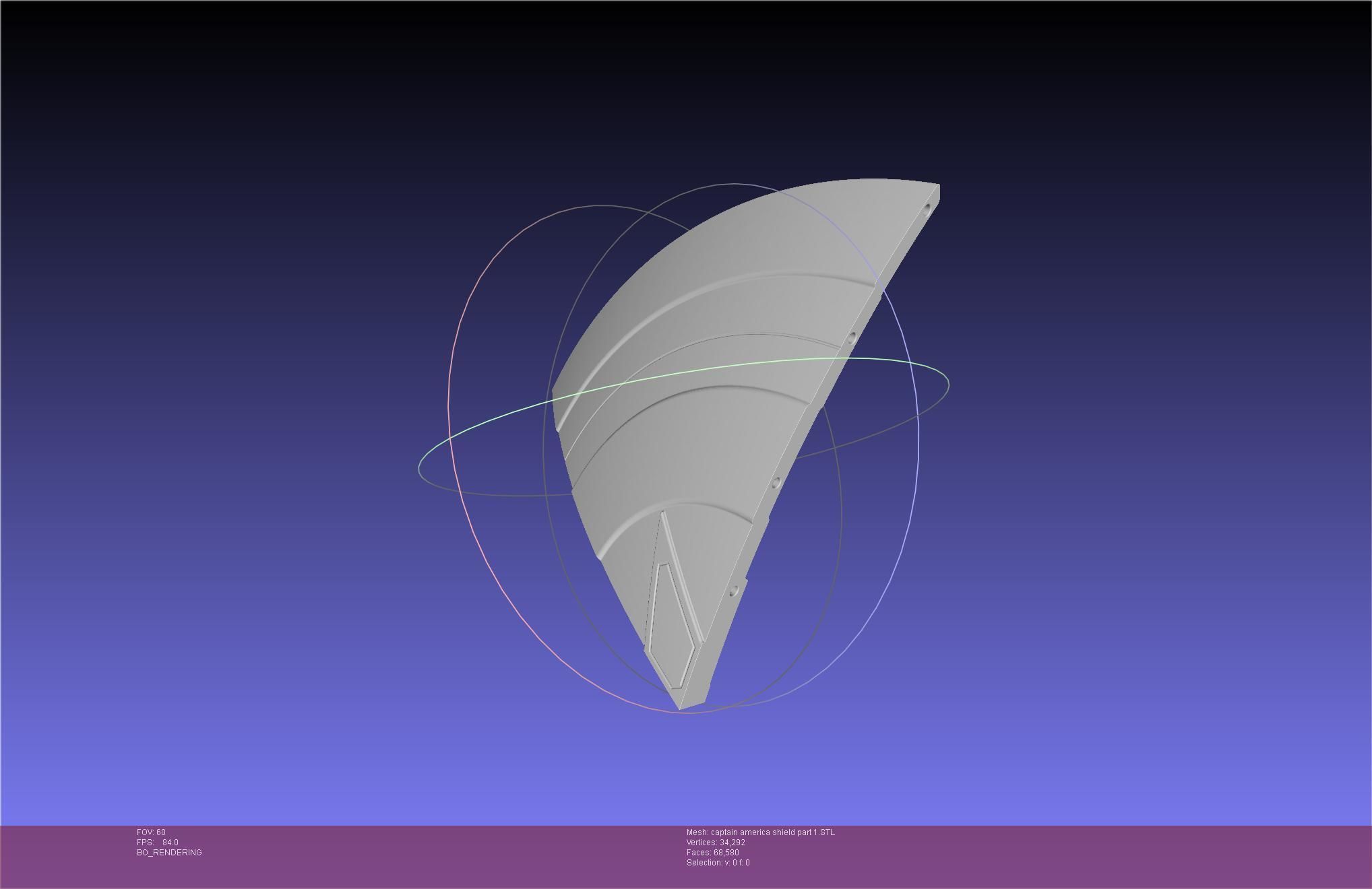 Captain America Shield Printable Assembly 3D print model_65