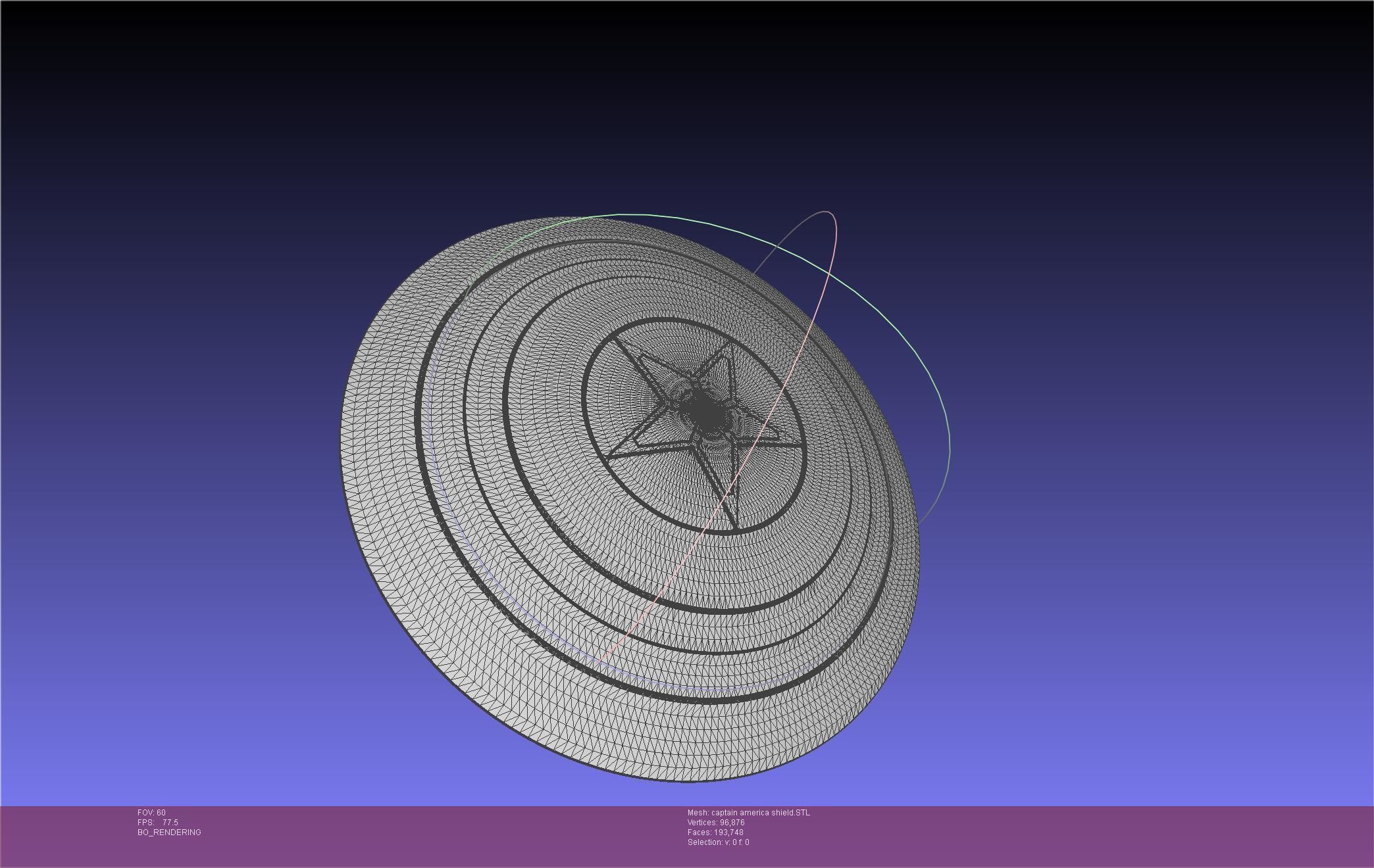 Captain America Shield Printable Assembly 3D print model_60