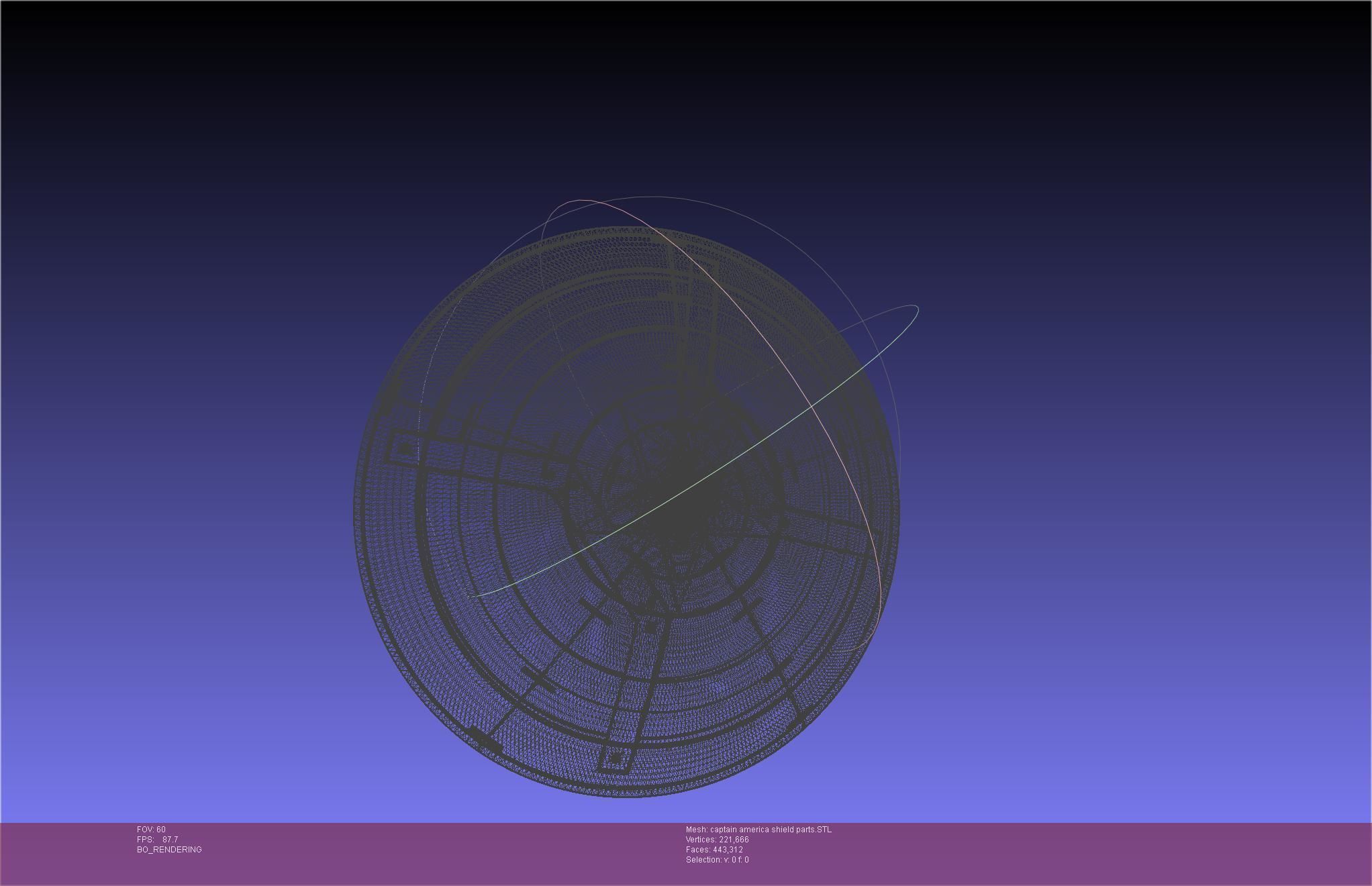 Captain America Shield Printable Assembly 3D print model_39