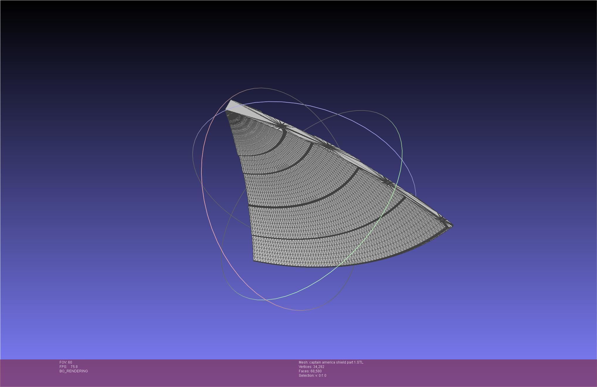 Captain America Shield Printable Assembly 3D print model_72