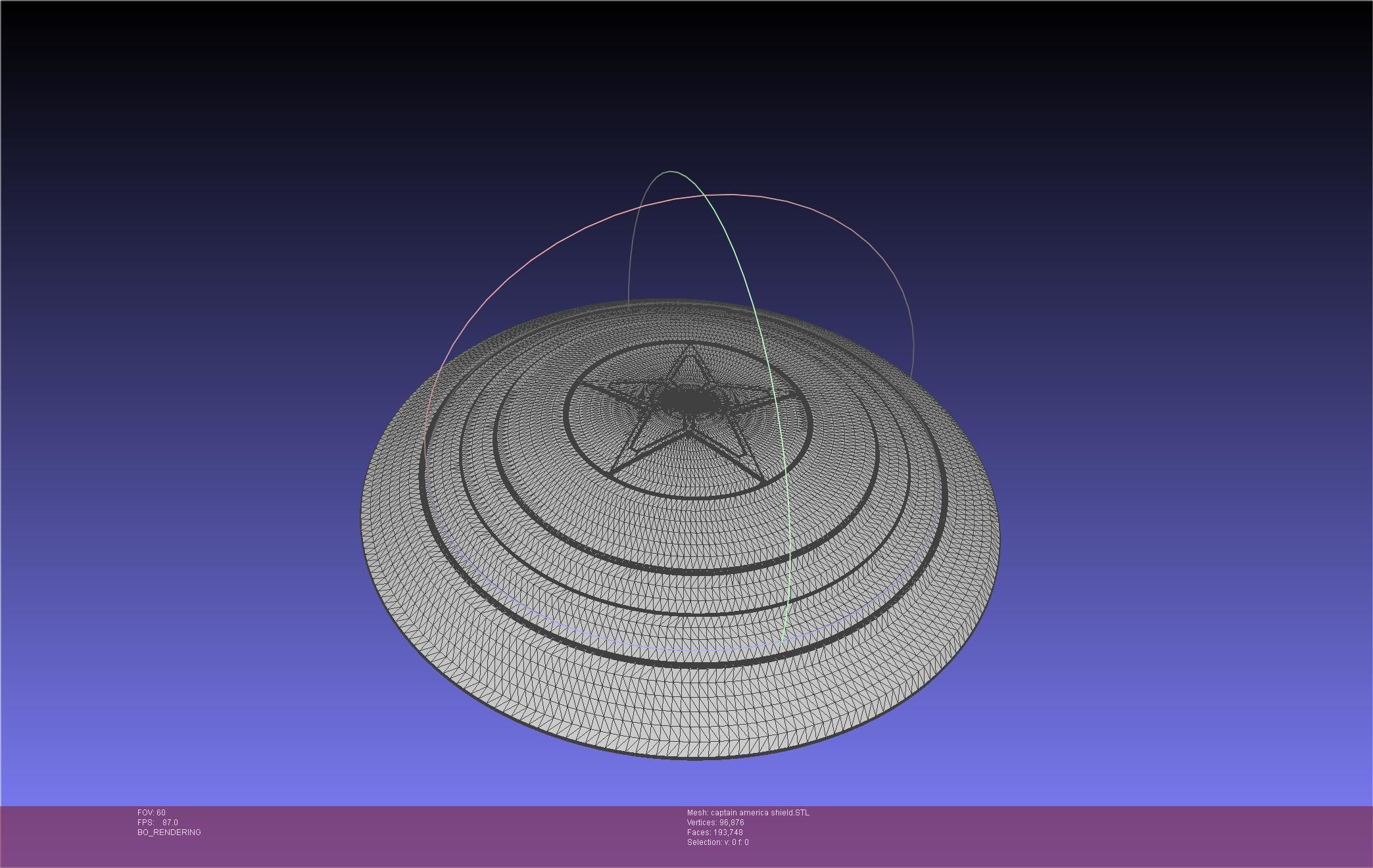 Captain America Shield Printable Assembly 3D print model_59