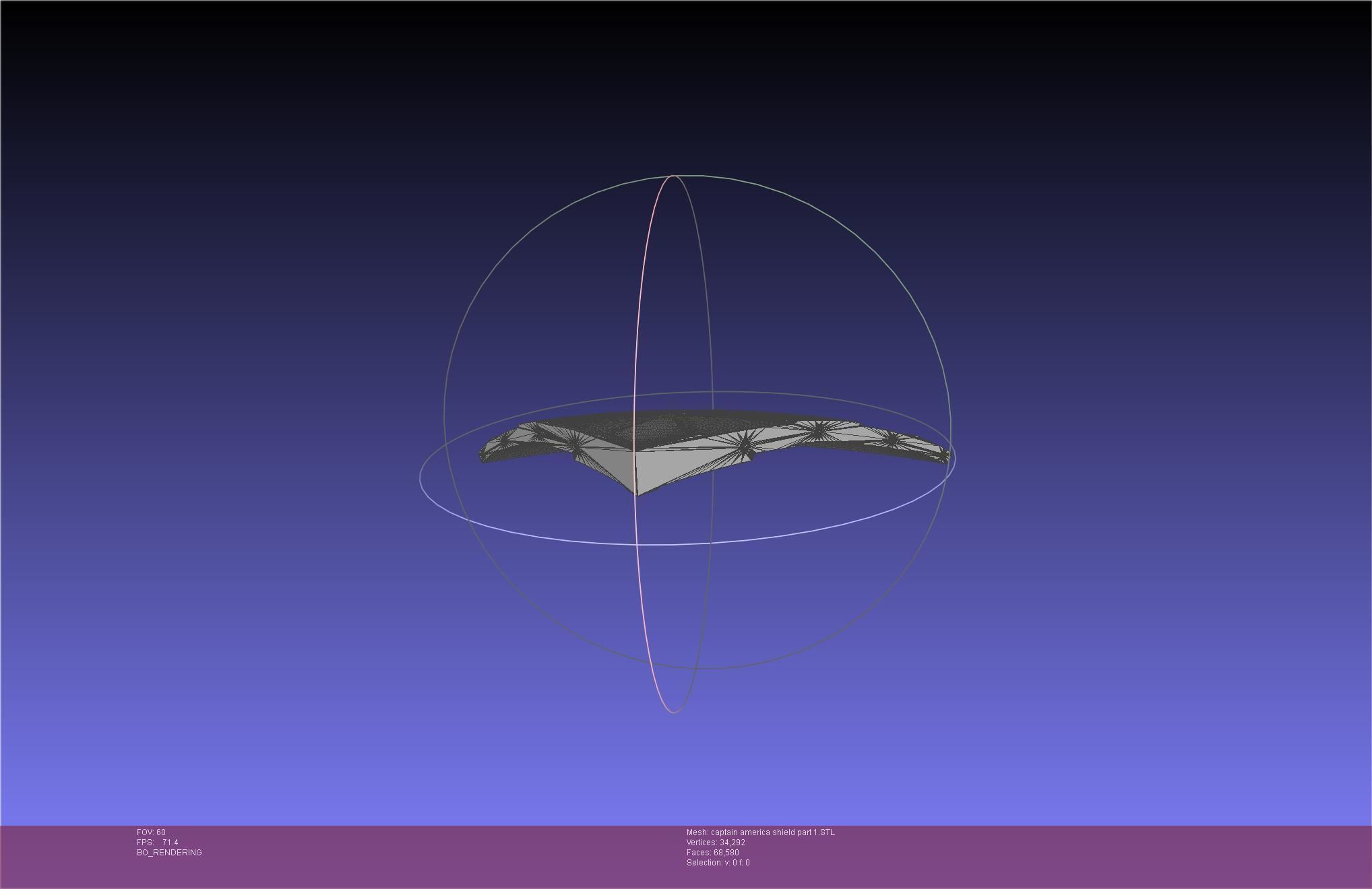 Captain America Shield Printable Assembly 3D print model_71