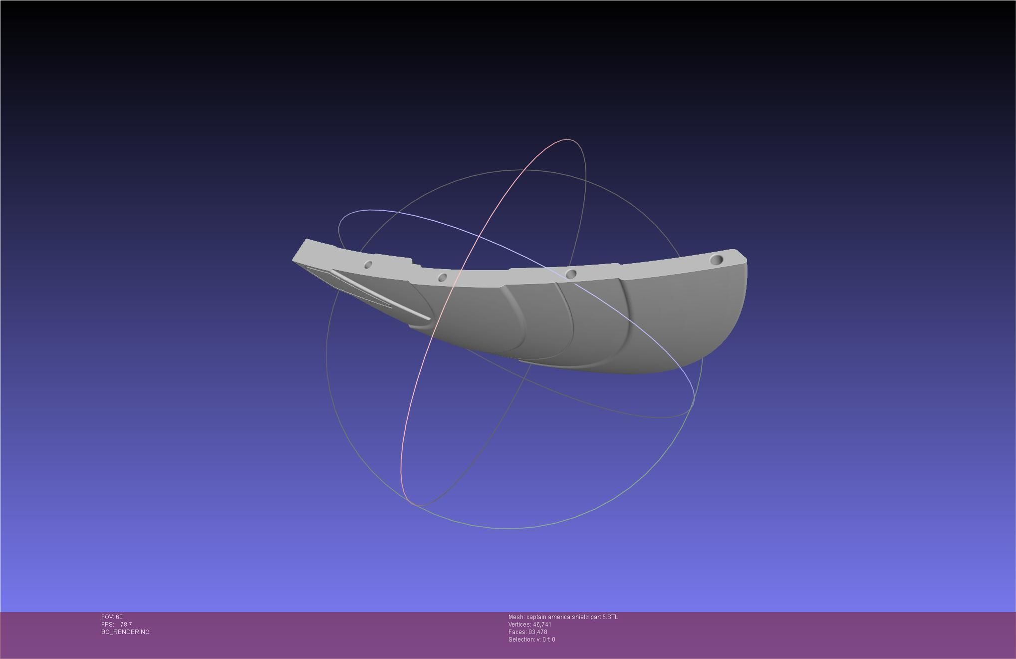 Captain America Shield Printable Assembly 3D print model_120