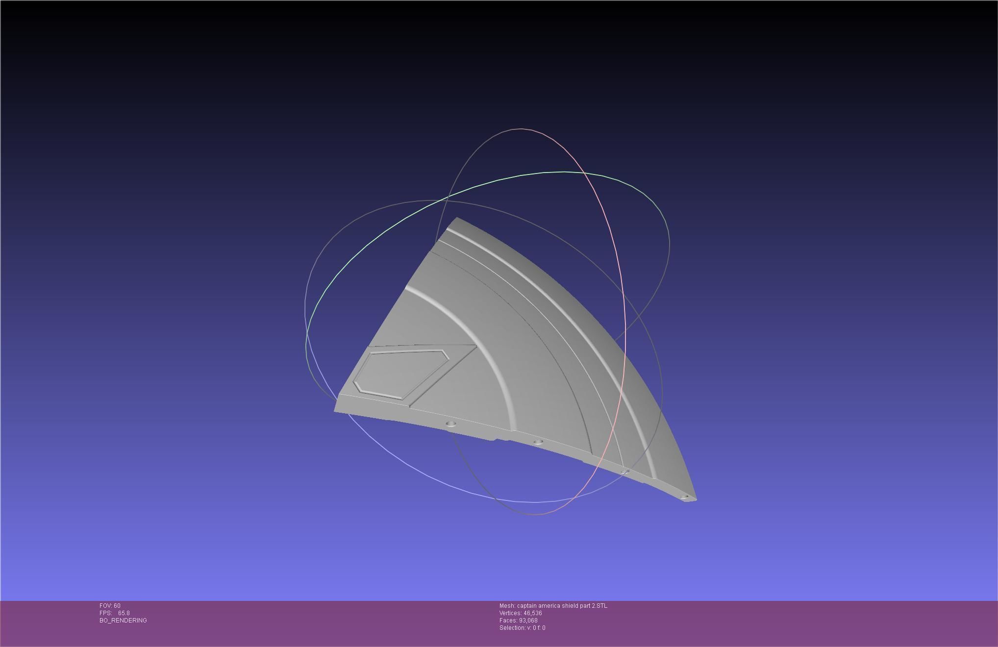 Captain America Shield Printable Assembly 3D print model_79