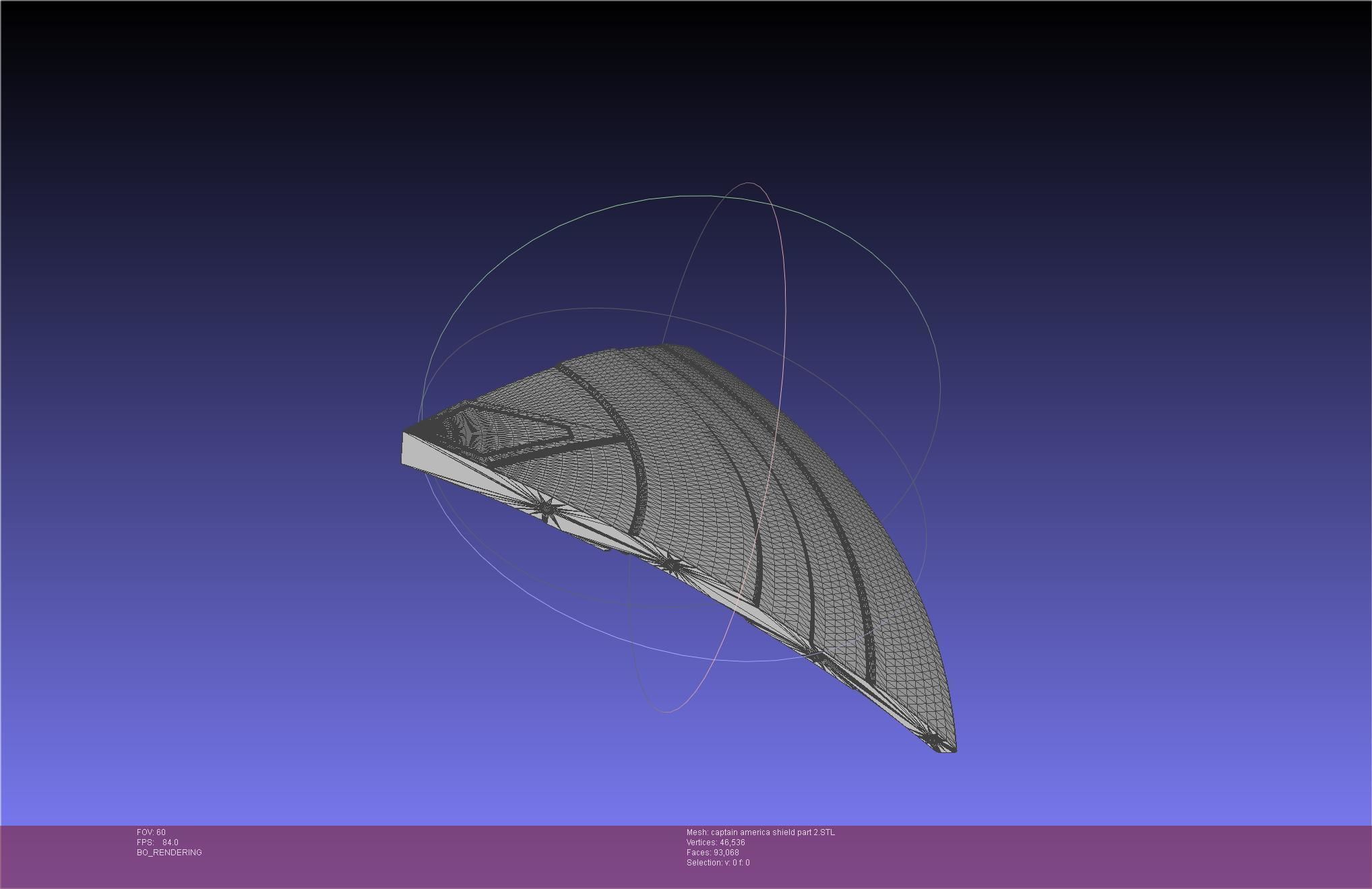 Captain America Shield Printable Assembly 3D print model_86