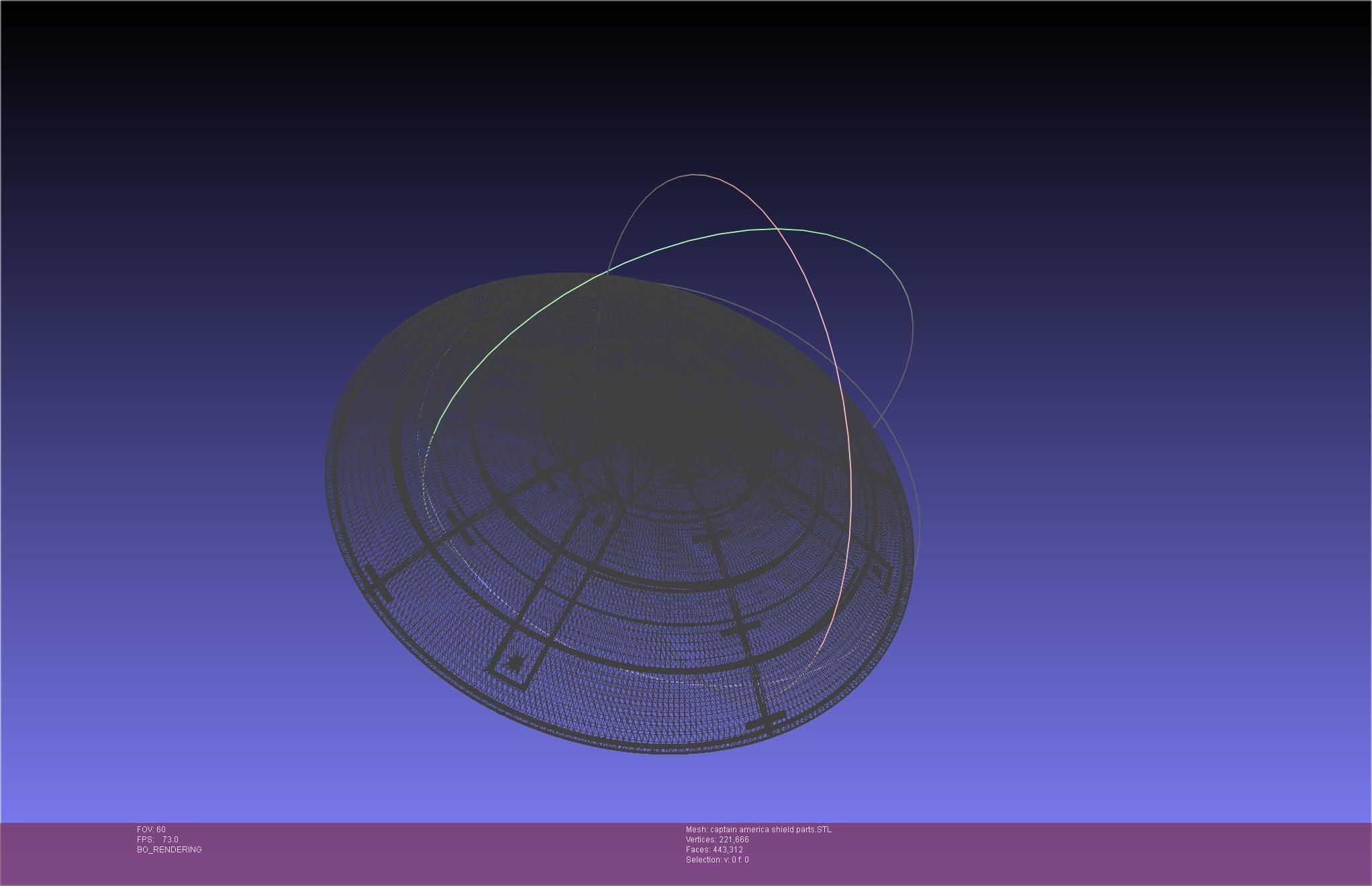 Captain America Shield Printable Assembly 3D print model_40