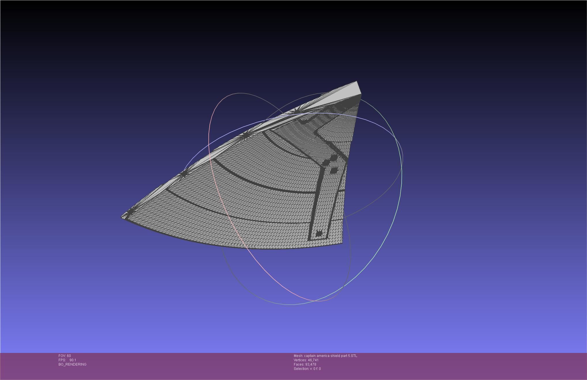 Captain America Shield Printable Assembly 3D print model_128