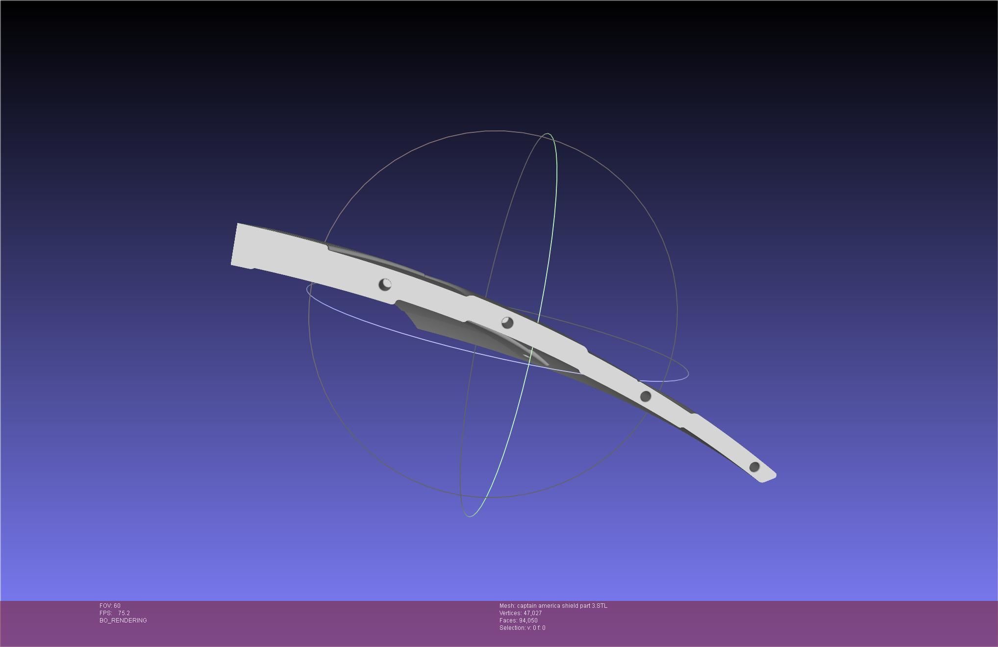 Captain America Shield Printable Assembly 3D print model_99