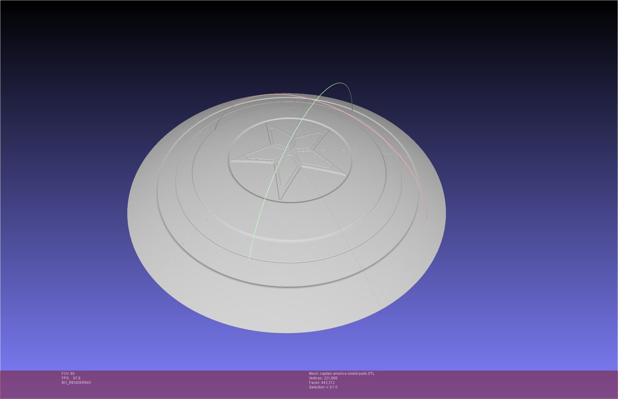 Captain America Shield Printable Assembly 3D print model_7