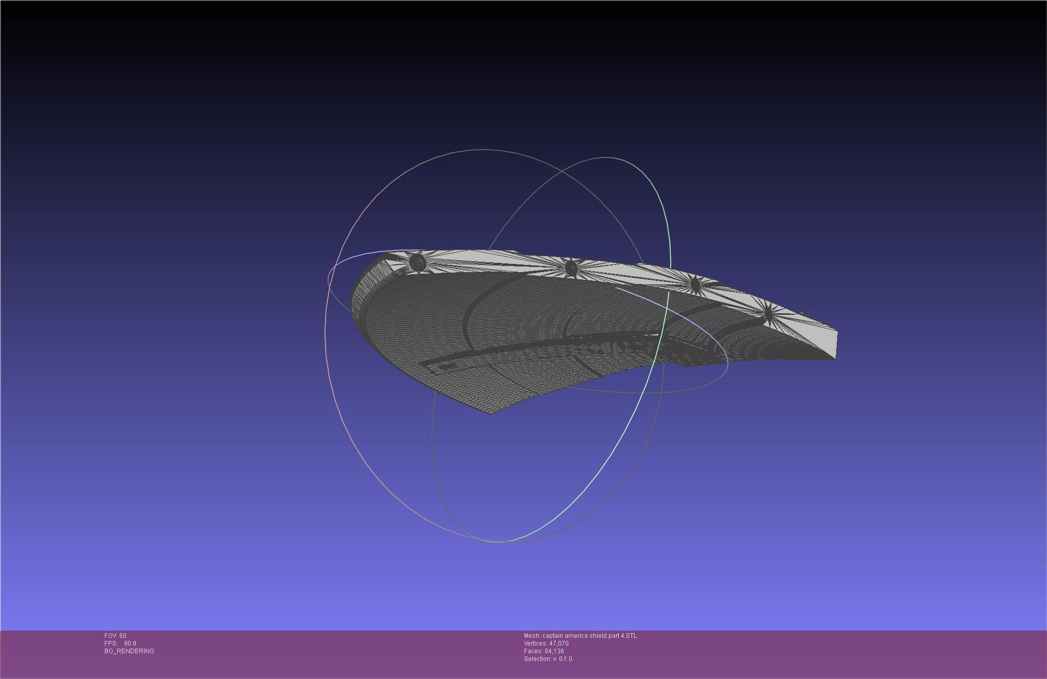 Captain America Shield Printable Assembly 3D print model_116