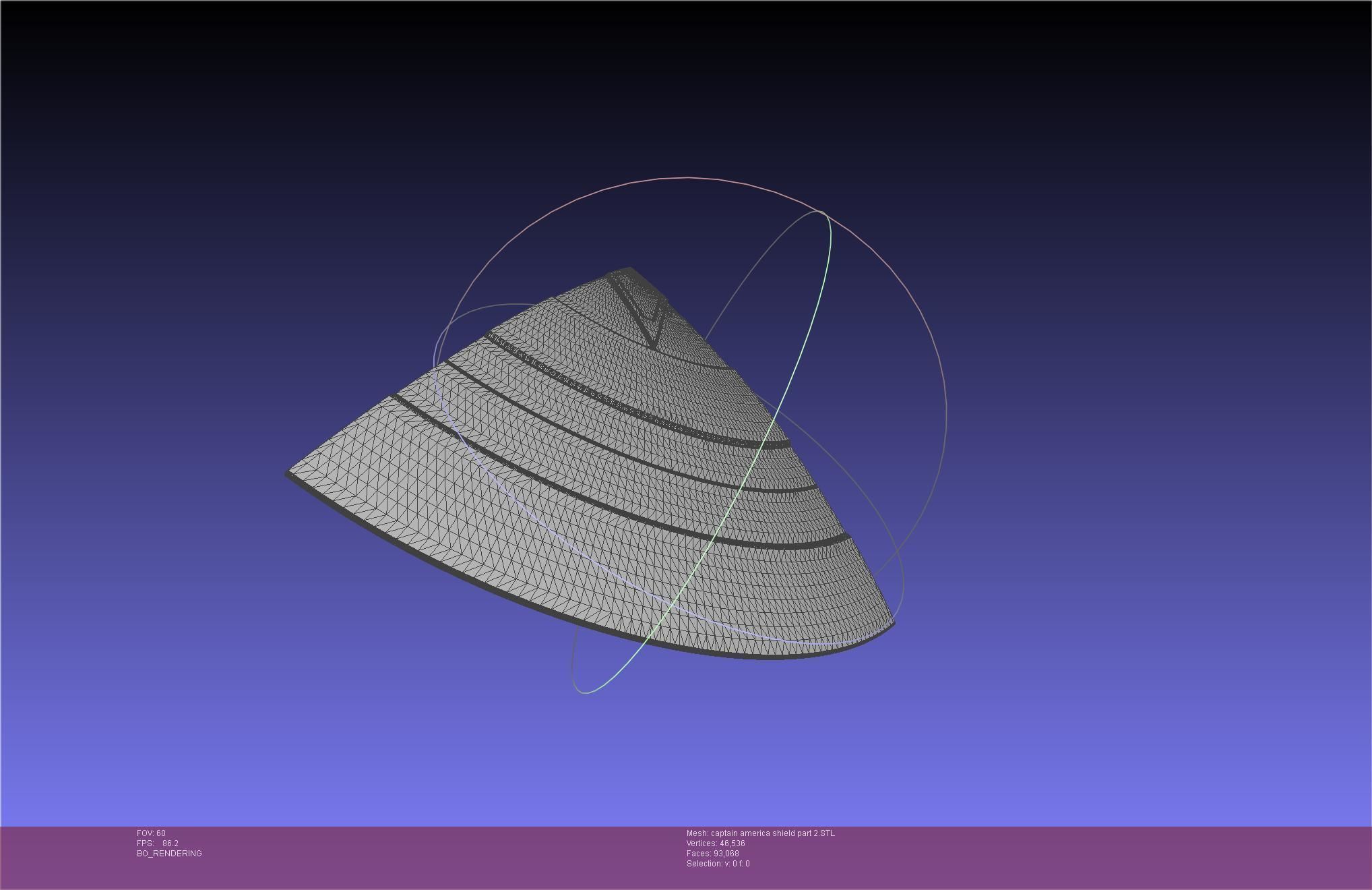 Captain America Shield Printable Assembly 3D print model_92