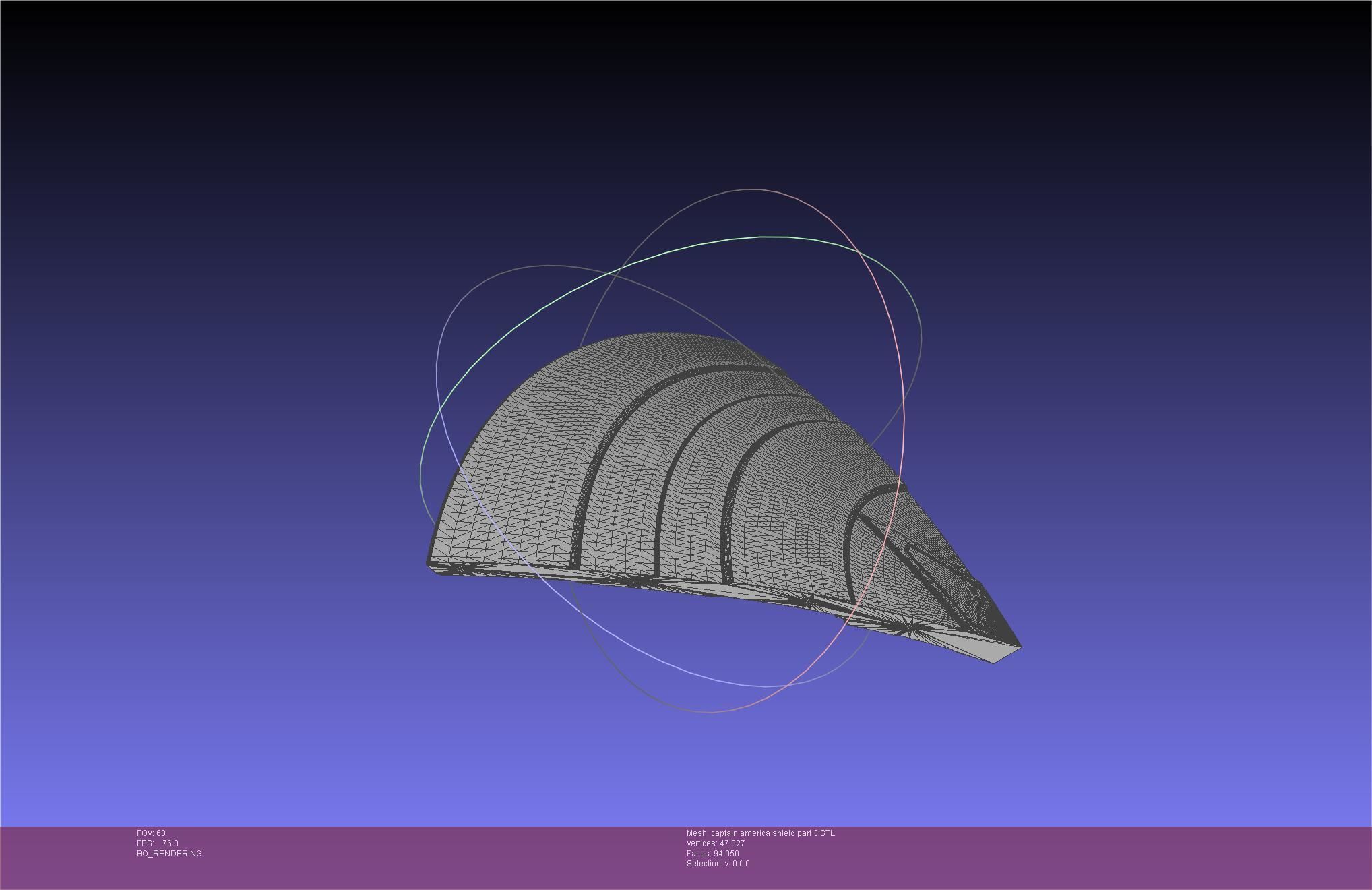 Captain America Shield Printable Assembly 3D print model_103