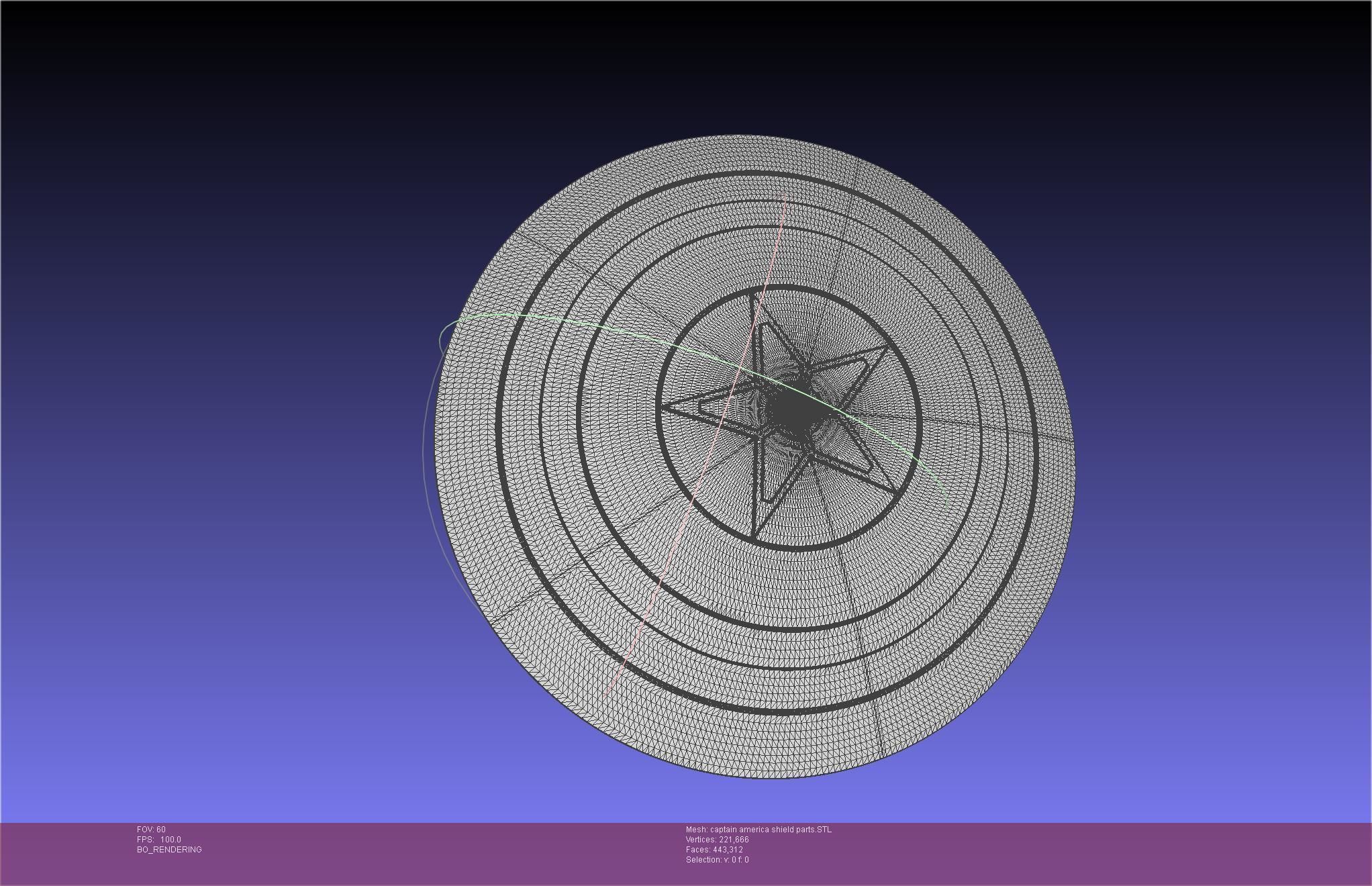 Captain America Shield Printable Assembly 3D print model_29