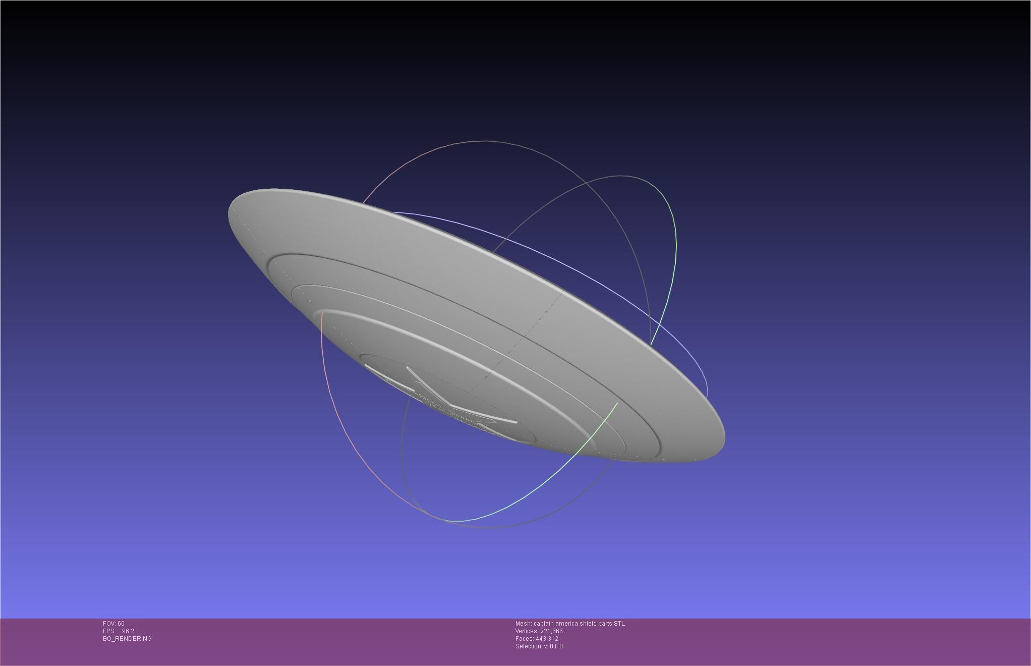 Captain America Shield Printable Assembly 3D print model_18