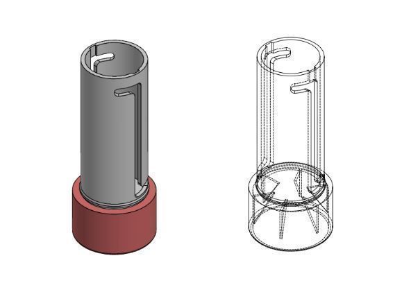 Screw on lipstick - Solidworks 2018 file 3D print model_14