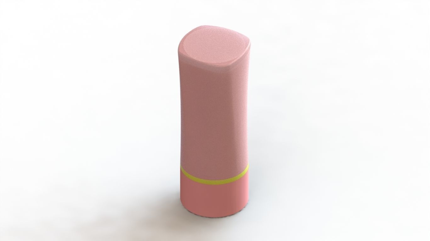 Screw on lipstick - Solidworks 2018 file 3D print model_7