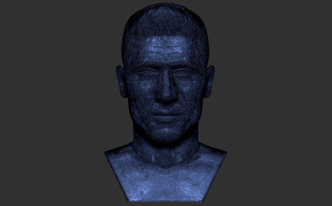 Robert Lewandowski bust for 3D printing 3D print model_26