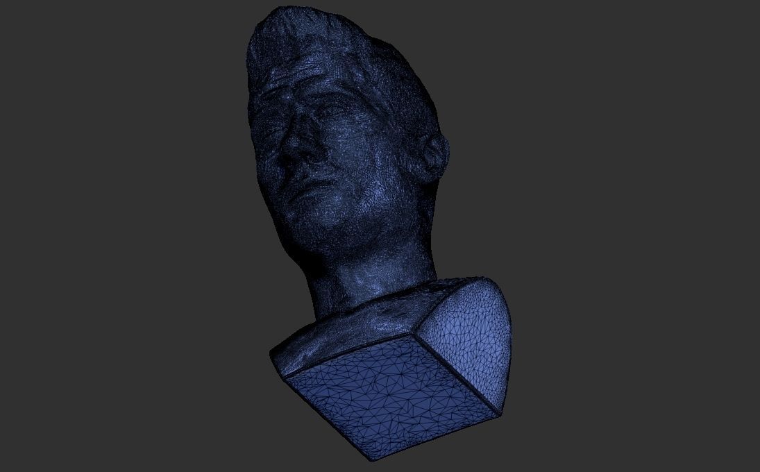 Robert Lewandowski bust for 3D printing 3D print model_28
