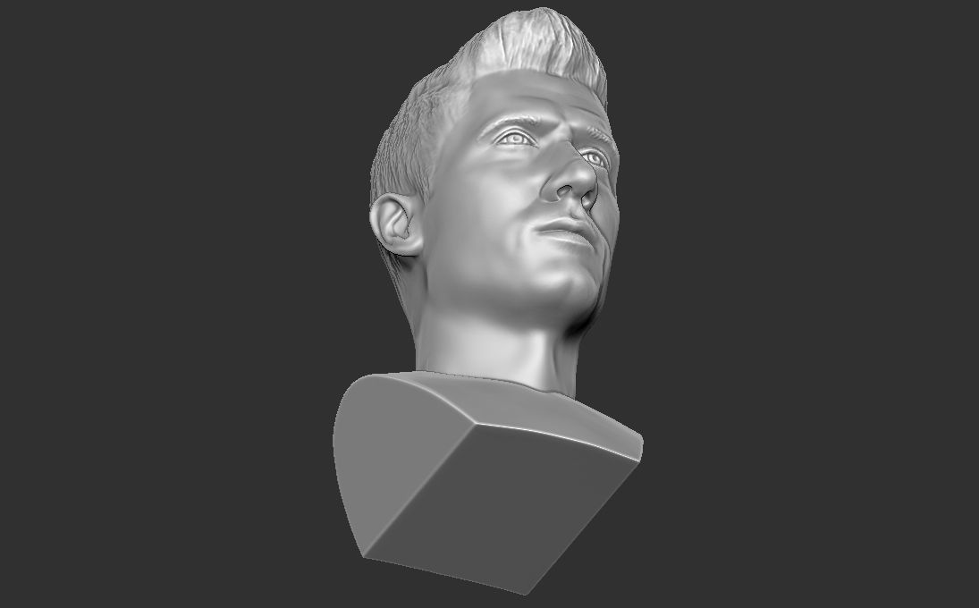 Robert Lewandowski bust for 3D printing 3D print model_25