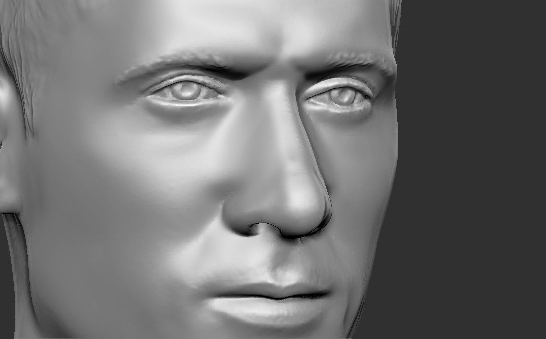 Robert Lewandowski bust for 3D printing 3D print model_18