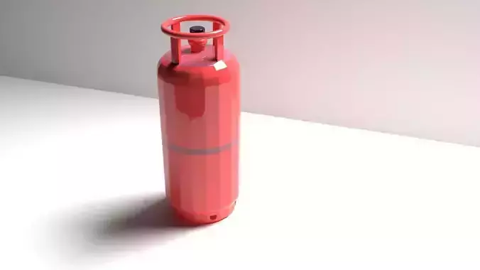 3D Model gas cylinder
