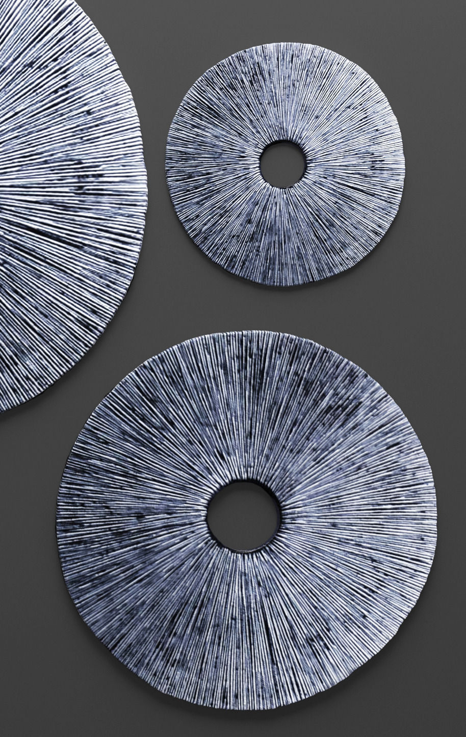 Sandstone Ribbed Wall Art - Set 3D 3D model_5