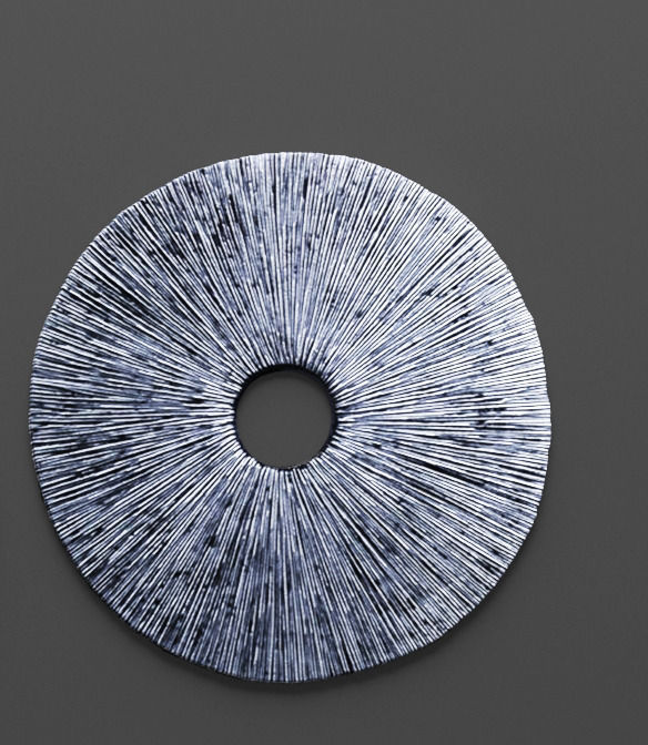 Sandstone Ribbed Wall Art - Set 3D 3D model_1