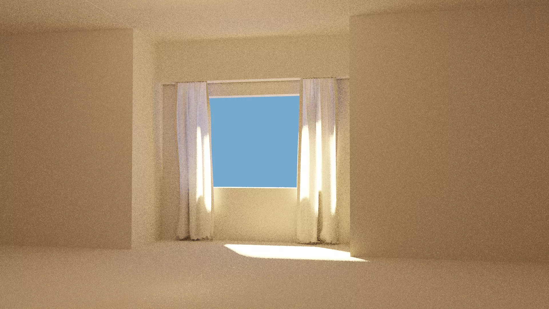 Curtain Blowing Free 3D model_0