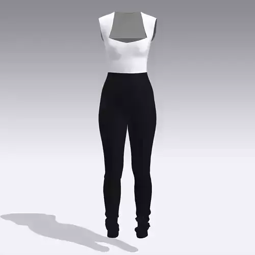 Black White jumpsuit