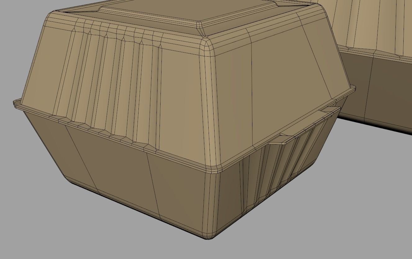 Biodegradable Food Containers 3D model_22