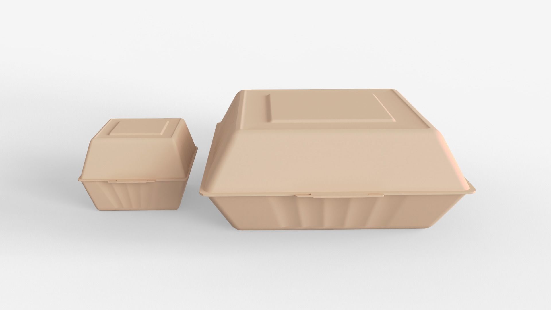 Biodegradable Food Containers 3D model_2