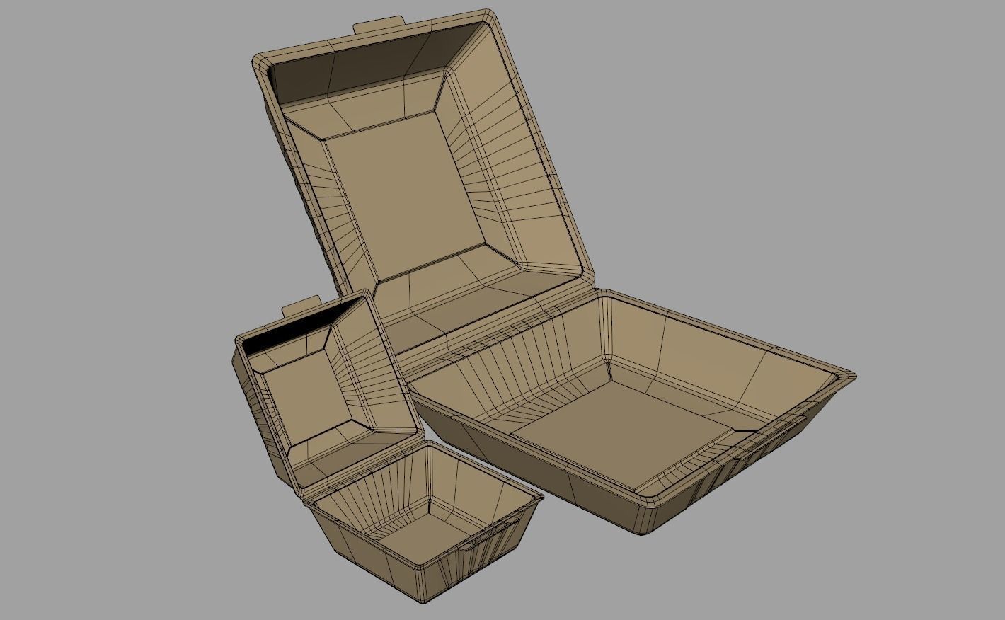 Biodegradable Food Containers 3D model_23