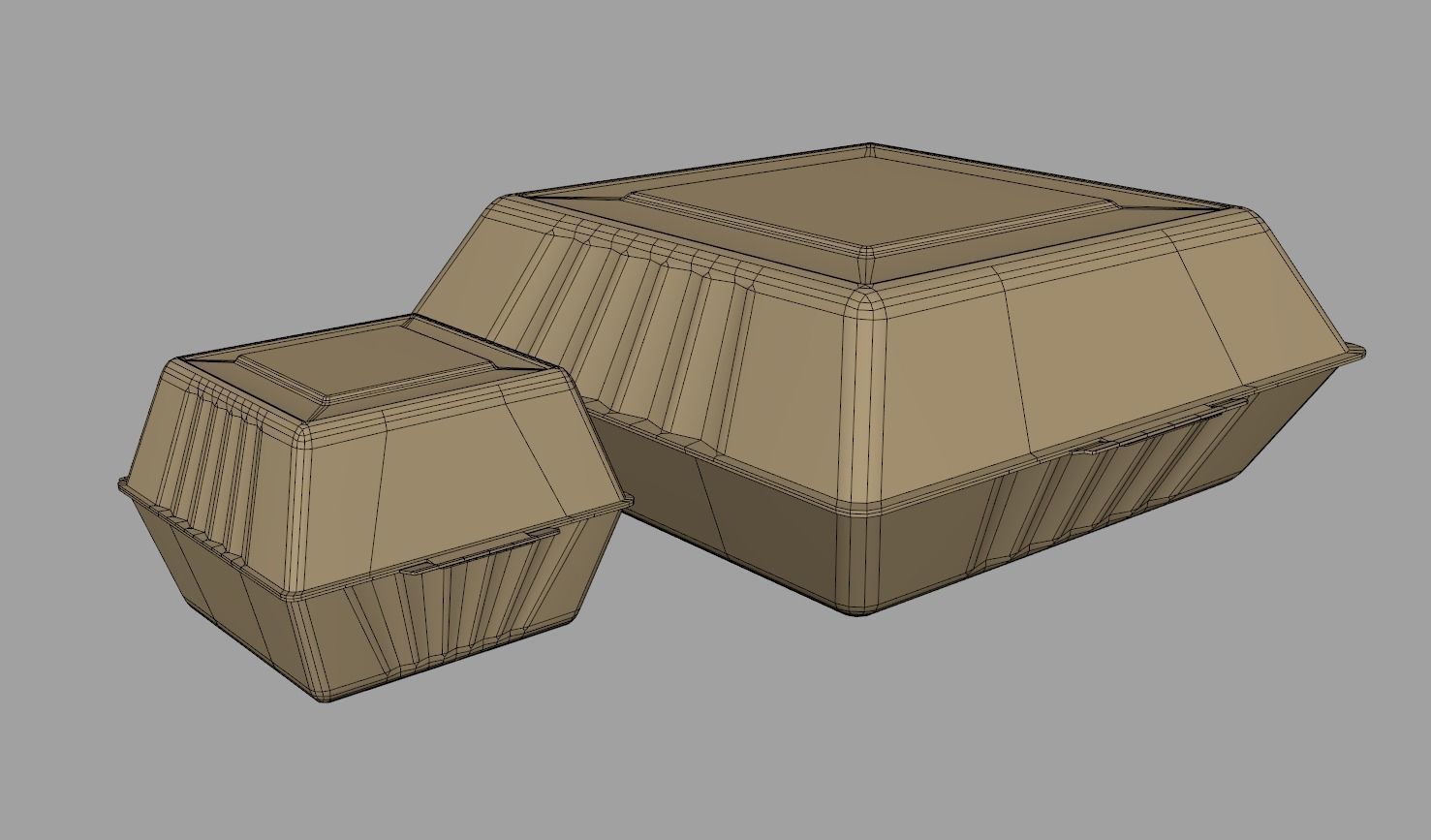 Biodegradable Food Containers 3D model_21